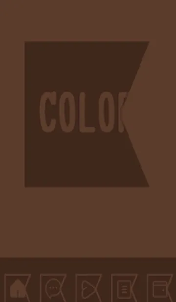 [LINE着せ替え] brown color O41の画像1