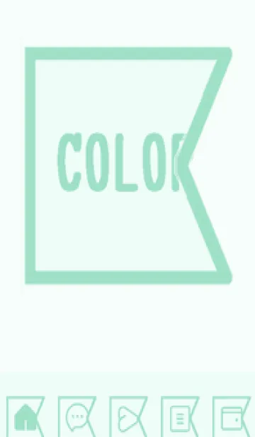 [LINE着せ替え] green color O85の画像1