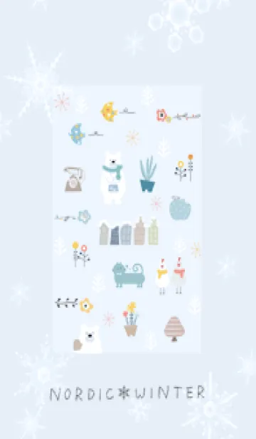 [LINE着せ替え] blue♡冬の北欧15_1の画像1