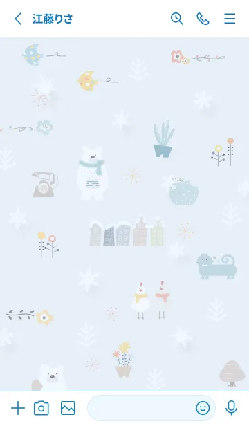[LINE着せ替え] blue♡冬の北欧15_1の画像2