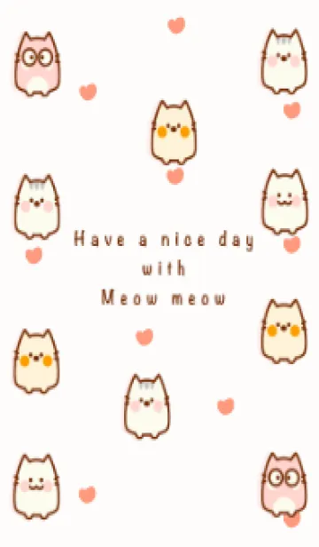 [LINE着せ替え] Little meow meow theme 24の画像1