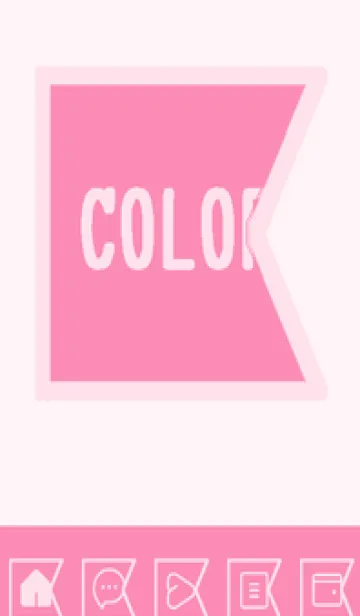 [LINE着せ替え] pink color O41の画像1