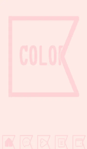 [LINE着せ替え] pink color O42の画像1
