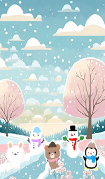 [LINE着せ替え] 可愛い北欧風着せかえ(Winter-79)の画像1