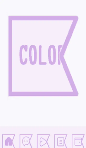 [LINE着せ替え] purple color O42の画像1