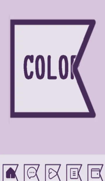 [LINE着せ替え] purple color O45の画像1