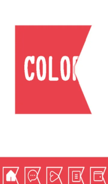 [LINE着せ替え] red color O43の画像1