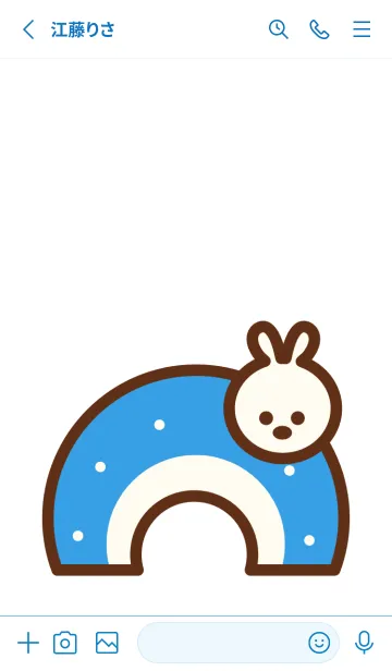 [LINE着せ替え] Lovely bunny town 13の画像2