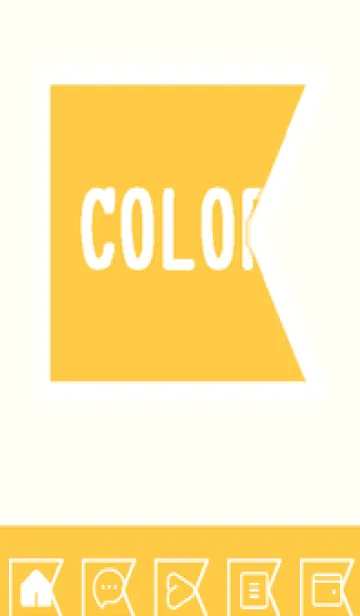 [LINE着せ替え] yellow color O43の画像1