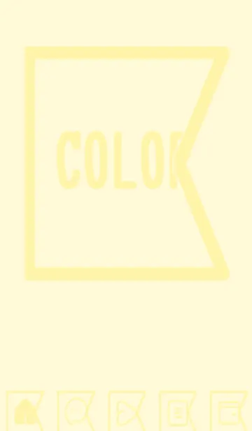 [LINE着せ替え] yellow color O45の画像1