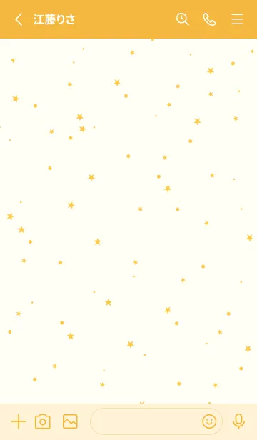 [LINE着せ替え] starry sky_orangeの画像2