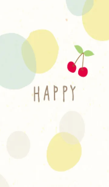 [LINE着せ替え] さくらんぼ 水玉6の画像1