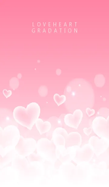 [LINE着せ替え] LOVE HEART GRADATION Milkypink 2の画像1