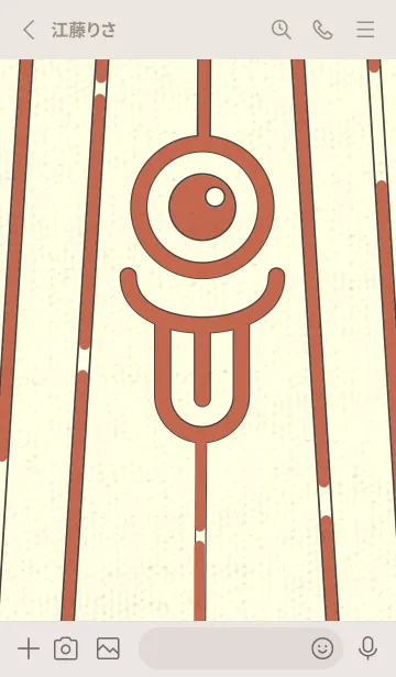 [LINE着せ替え] カラ傘オバケ km_clr ハバナローズの画像2