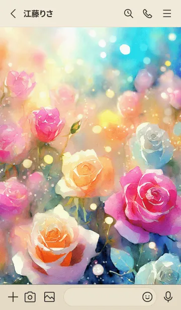 [LINE着せ替え] 薔薇(バラ)の花の着せかえ(R41)の画像2