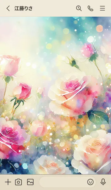 [LINE着せ替え] 薔薇(バラ)の花の着せかえ(R42)の画像2