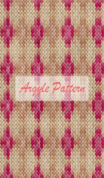 [LINE着せ替え] argyle pattern embroidery 13の画像1