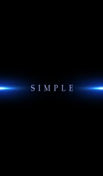 [LINE着せ替え] SIMPLE BLUE LIGHT -BLACK- 13の画像1