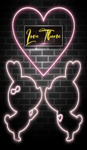 [LINE着せ替え] LOVE THEME -NEON- 30の画像1