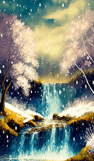 優美な冬の風景の着せかえ(Winter-31)の着せ替えメイン画像