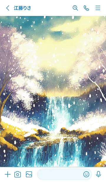 [LINE着せ替え] 優美な冬の風景の着せかえ(Winter-31)の画像2