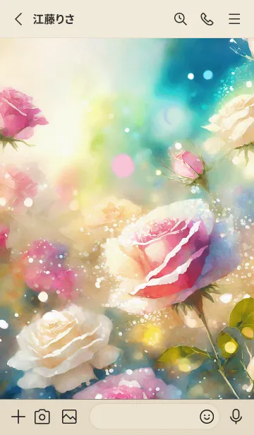 [LINE着せ替え] 薔薇(バラ)の花の着せかえ(R66)の画像2