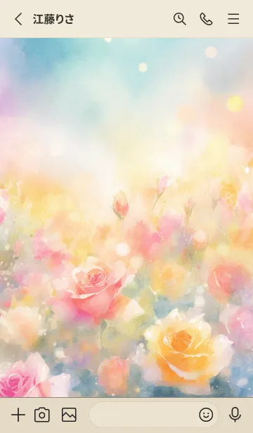 [LINE着せ替え] 薔薇(バラ)の花の着せかえ(R67)の画像2