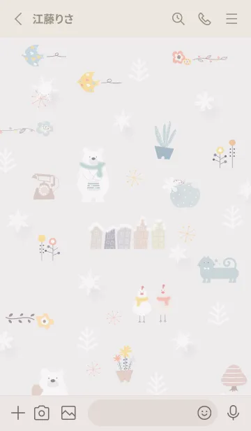 [LINE着せ替え] Greige♡冬の北欧02_1の画像2