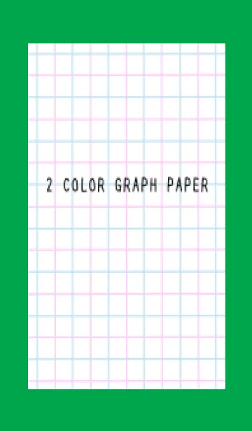 [LINE着せ替え] 2色方眼紙/ピンク&ブルー/グリーンの画像1