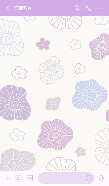 [LINE着せ替え] 北欧風 ポピー8の画像2