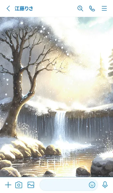 [LINE着せ替え] 優美な冬の風景の着せかえ(Winter-36)の画像2