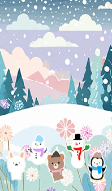 [LINE着せ替え] 可愛い北欧風着せかえ(Winter-83)の画像1