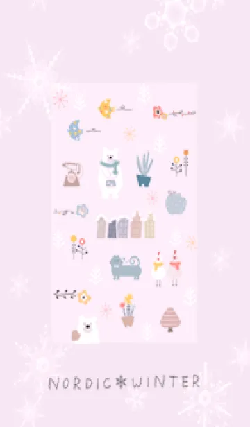 [LINE着せ替え] pinkpurple♡冬の北欧11_1の画像1