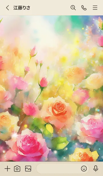 [LINE着せ替え] 薔薇(バラ)の花の着せかえ(R69)の画像2