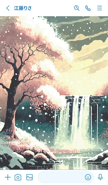 [LINE着せ替え] 優美な冬の風景の着せかえ(Winter-40)の画像2