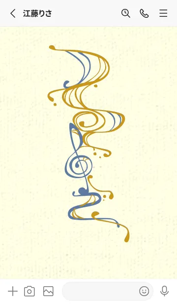 [LINE着せ替え] 和音 流水-音楽記号  ジョーンミエルの画像2