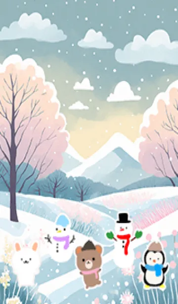 [LINE着せ替え] 可愛い北欧風着せかえ(Winter-92)の画像1