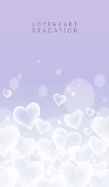 [LINE着せ替え] LOVE HEART GRADATION Purple&Pink 14の画像1