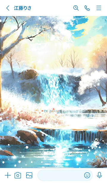 [LINE着せ替え] 優美な冬の風景の着せかえ(Winter-42)の画像2