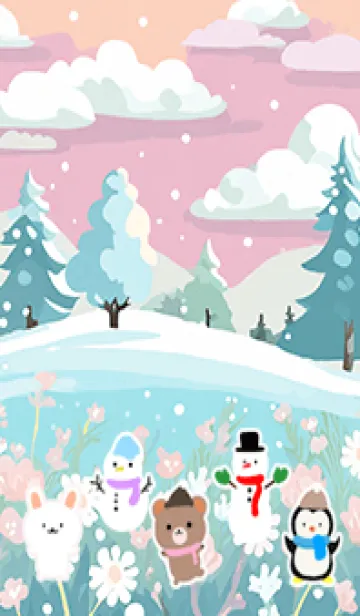 [LINE着せ替え] 可愛い北欧風着せかえ(Winter-93)の画像1