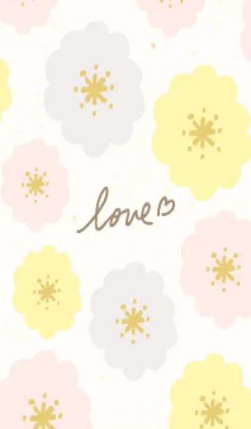 [LINE着せ替え] かわいい丸い花26の画像1