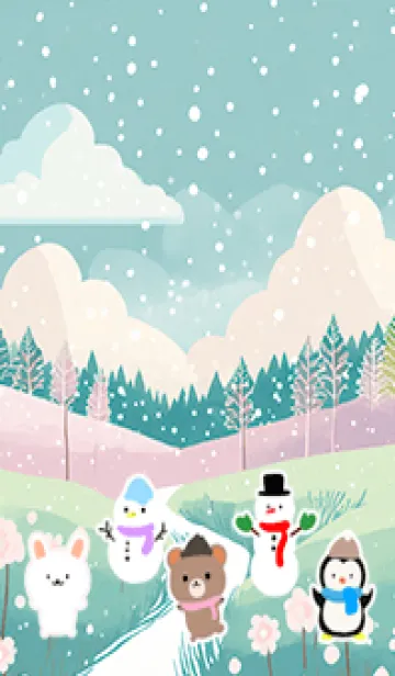 [LINE着せ替え] 可愛い北欧風着せかえ(Winter-94)の画像1