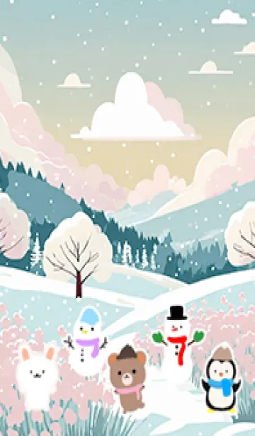 [LINE着せ替え] 可愛い北欧風着せかえ(Winter-95)の画像1