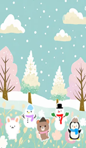 [LINE着せ替え] 可愛い北欧風着せかえ(Winter-96)の画像1