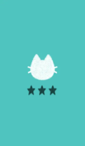 [LINE着せ替え] ねことお星さま(green64)の画像1