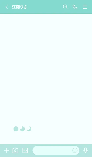 [LINE着せ替え] 三日月(green34)の画像2