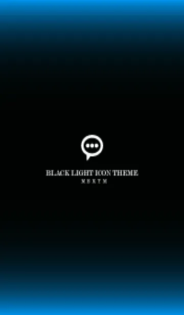 [LINE着せ替え] LIGHT ICON THEME -BLACK- 4の画像1