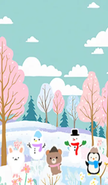 [LINE着せ替え] 可愛い北欧風着せかえ(Winter-110)の画像1