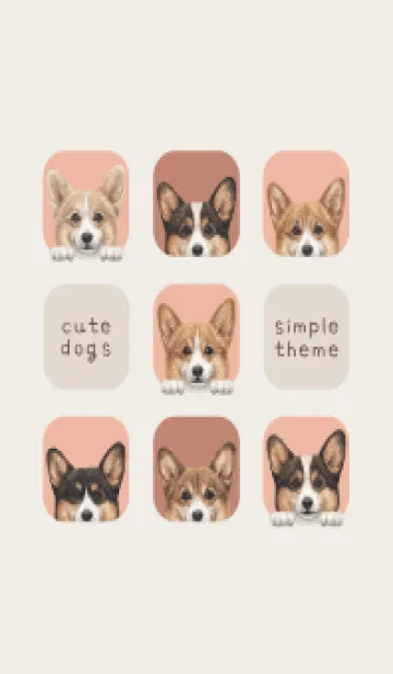 [LINE着せ替え] DOGS - コッカー - サーモンピンクの画像1