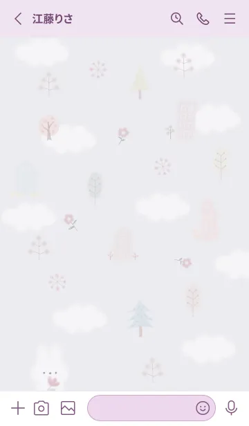 [LINE着せ替え] violet♡Rabbit and nordic style04_1の画像2